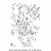 Схема вузла: Рама Yamaha YZ450F YZ450FX