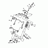 Схема узла: Рулевой механизм Yamaha XV250 Virago