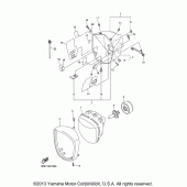 Схема вузла: Фара Yamaha XVS1300 V-Star