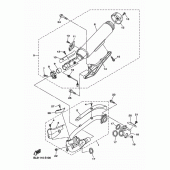 Схема вузла: Вихлопна система Yamaha XVS950 SCR950