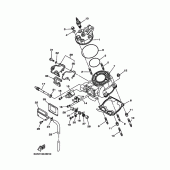 Схема узла: Головка цилиндра Yamaha YZ125