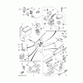 Схема узла: Электрооборудование 1 Yamaha XP500 T-MAX 530