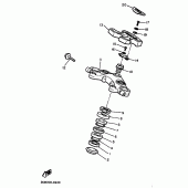 Схема вузла: Рульовий механізм Yamaha XJ600 Diversion (S-TYPE)