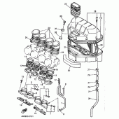 Схема вузла: Впускна система Yamaha YZF750 YZF750