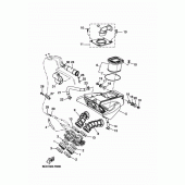 Схема вузла: Впускна система Yamaha MT07/MTT690 MT-07 Tracer