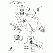 Схема узла: Топливный бак Yamaha YZ250 YZ250