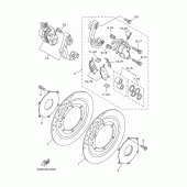 Схема узла: Передний тормоз Yamaha XVS1100 Drag Star Classic