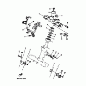 Схема узла: Рулевой механизм Yamaha DT125 DT125R
