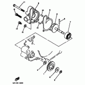 Схема узла: Водяной насос Yamaha YZ125