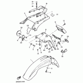 Схема узла: Крыло Yamaha XT500