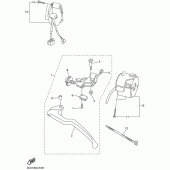 Схема вузла: Пульт керування рульовим та важелем Yamaha YZF-R6/ YZF600 R6