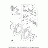 Схема узла: Передний тормоз Yamaha XVS1100 V-Star Custom