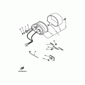 Схема узла: Schlussleuchte Yamaha TDM850