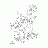 Схема узла: Задний рычаг и Подвеска Yamaha XV1700 Road Star Warrior