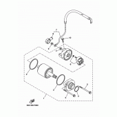 Схема вузла: Електричний стартер Yamaha MT07/ MTT690 MT-07 Tracer