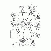 Схема вузла: Електроустаткування 1 Yamaha TTR225 TT-R225