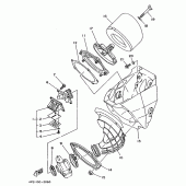Схема вузла: Впускна система Yamaha YZ125