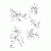 Схема вузла: Підніжки та підставка Yamaha YZF-R6/ YZF600 R6