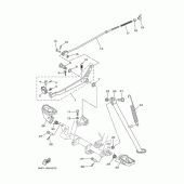 Схема вузла: Підножки і Підставка Yamaha TTR125 TT-R125