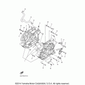 Схема вузла: Картер двигуна Yamaha XV250 V-Star