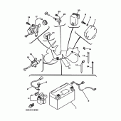 Схема узла: Электрическое оборудование1 (4HC1,2,3,4,5/5CG1,3) Yamaha YP250 Majesty