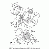 Схема вузла: Кришки картера 1 Yamaha YZ450F YZ450FX