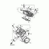 Схема вузла: Головка циліндра Yamaha XVS1300 Midnight Star