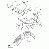 Схема узла: Крыло Yamaha XT500