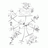 Схема вузла: Електроустаткування 2 Yamaha VMX17 V-MAX