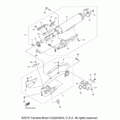 Схема вузла: Вихлопна система Yamaha XVS950 Bolt C-Spec