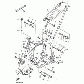 Схема вузла: Рама Yamaha YZ400