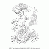 Схема узла: Масляный насос Yamaha XV1900 Roadliner S
