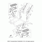 Схема узла: Подножки и Подставка Yamaha XV1600 Road Star Silverado