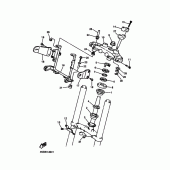 Схема узла: Рулевой механизм Yamaha XJ600 Diversion (Naked)