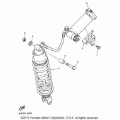 Схема вузла: Задня підвіска Yamaha YZF600R Thundercat