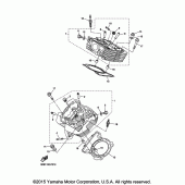 Схема вузла: Головка циліндра Yamaha XVS1300 Stryker