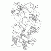 Схема узла: Радиатор и Патрубок системы охлаждения Yamaha VMX12 V-MAX