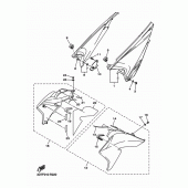 Схема вузла: Бічна кришка Yamaha WR250 WR250X