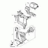 Схема вузла: Опція (МЕТР, ФАРА) Yamaha XT600 XT600
