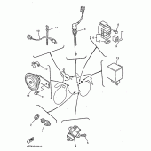 Схема узла: Электрооборудование 2 Yamaha XT600 XT600