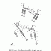 Схема вузла: Клапан Yamaha XVS950 Bolt R-Spec