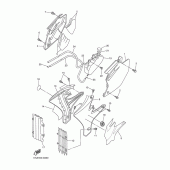 Схема вузла: Бічна кришка Yamaha WR250 WR250F