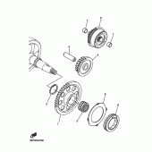 Схема вузла: Привід стартера Yamaha WR250 WR250R