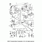 Схема вузла: Электрооборудование 1 Yamaha XT250 XT250