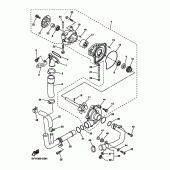 Схема вузла: Водяний насос Yamaha YZF-R1 R1