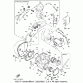 Схема узла: Впускная система Yamaha XV1600 Road Star Silverado