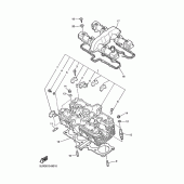 Схема вузла: Головка циліндра Yamaha XJR1300