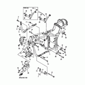 Схема вузла: Рама Yamaha XVS1100 V-Star Custom