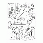 Схема вузла: Електроустаткування 1 Yamaha YZF-R25