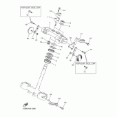 Схема вузла: Рульовий механізм Yamaha WR250 WR250F